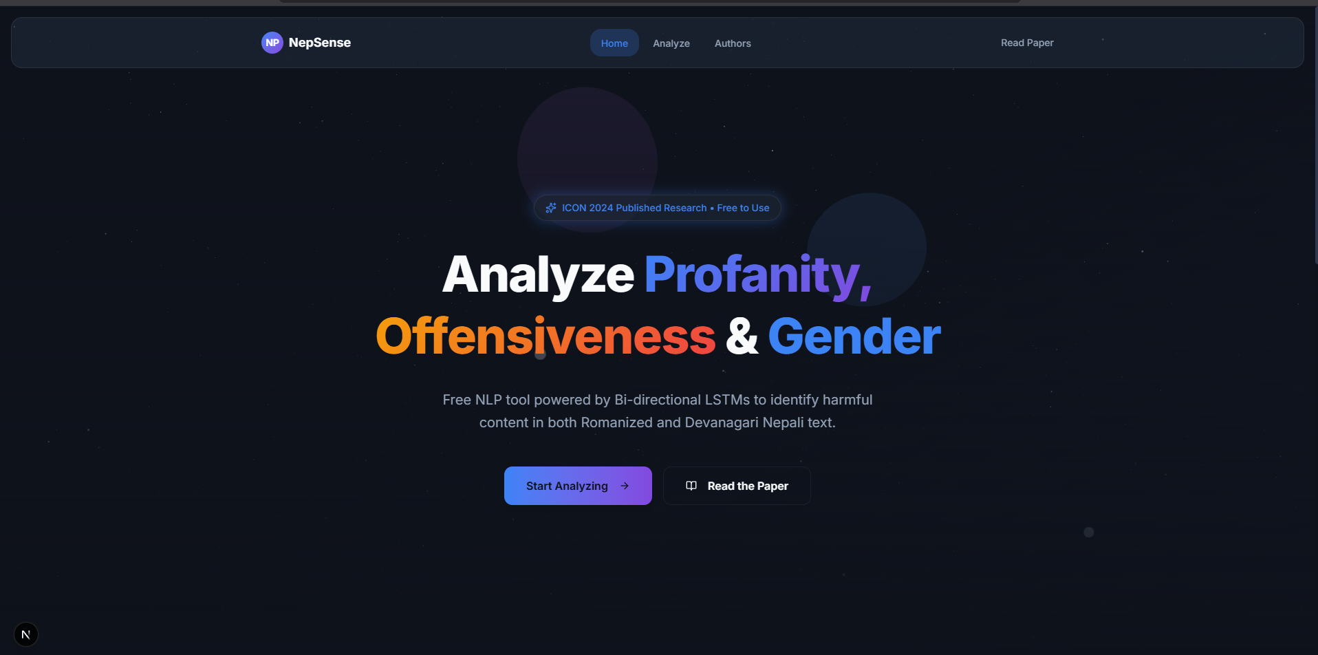 Nepali Profanity & Offensiveness Detection
